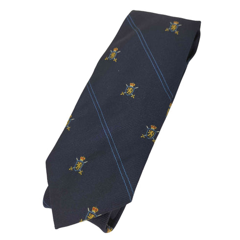 ポロバイラルフローレン Polo by RALPH LAUREN イタリア製 盾 ストライプ シルクネクタイ メンズ