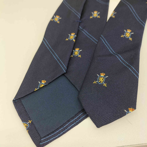 ポロバイラルフローレン Polo by RALPH LAUREN イタリア製 盾 ストライプ シルクネクタイ メンズ