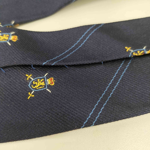ポロバイラルフローレン Polo by RALPH LAUREN イタリア製 盾 ストライプ シルクネクタイ メンズ