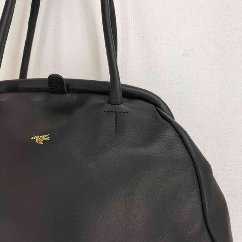 sot ELEGANZA レザー がま口 ボストンバッグ 甲州織物 レディース