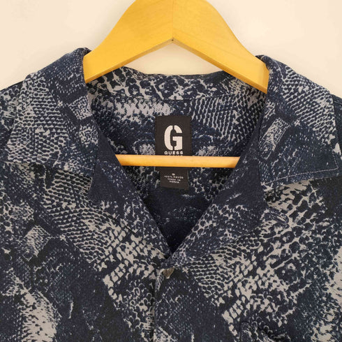ゲスジーンズ GUESS JEANS 総柄 レーヨン 開襟 オープンカラーシャツ メンズ import:S