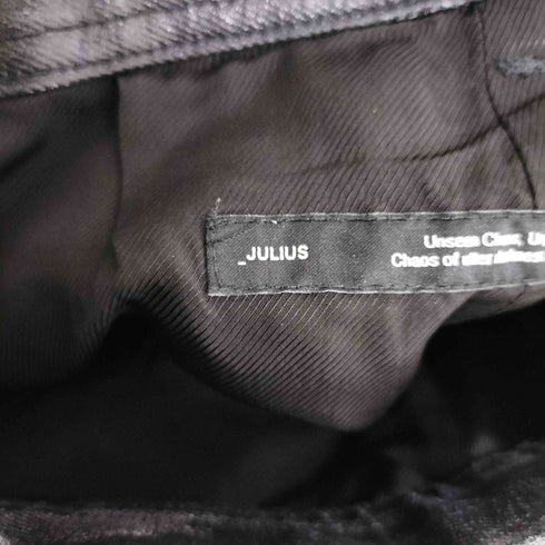 ユリウス JULIUS 10oz Coated Wide Denim Trouser Thorn コーティングデニムパンツ メンズ JPN:3
