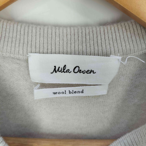 ミラオーウェン Mila Owen ベーシック半袖ニットプルオーバー レディース JPN:1