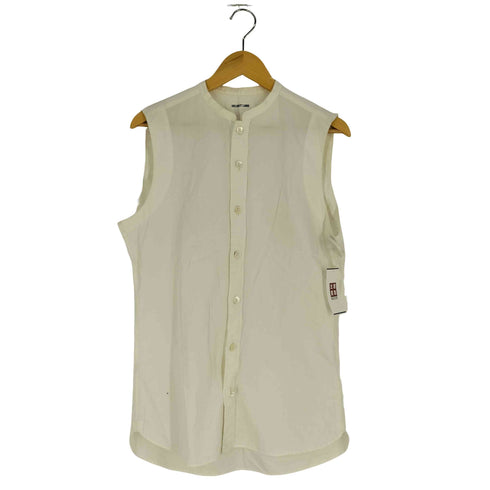 ヘルムートラング HELMUT LANG バンドカラー ノースリーブ ロングシャツ レディース