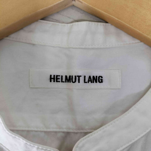 ヘルムートラング HELMUT LANG バンドカラー ノースリーブ ロングシャツ レディース