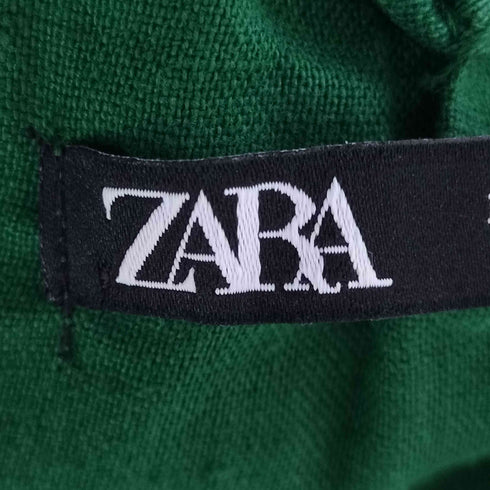 ザラ ZARA リネン ギャザー オールインワン レディース S