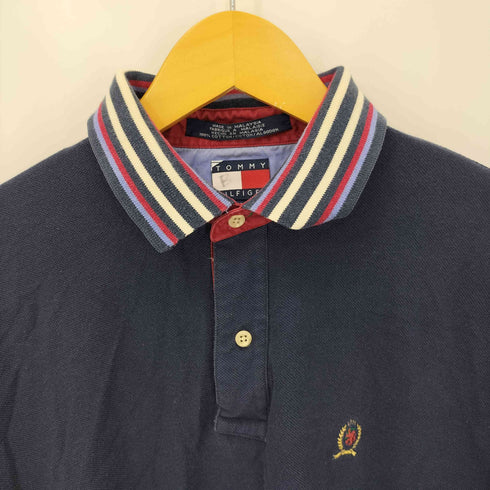 トミーヒルフィガー TOMMY HILFIGER エンブレム刺繍ロゴ ポロシャツ メンズ L