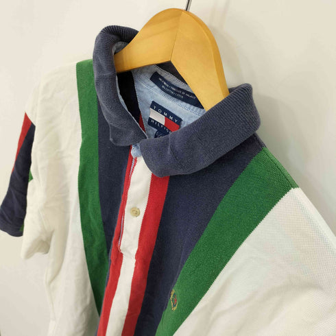 トミーヒルフィガー TOMMY HILFIGER エンブレム刺繍ロゴ ポロシャツ メンズ L