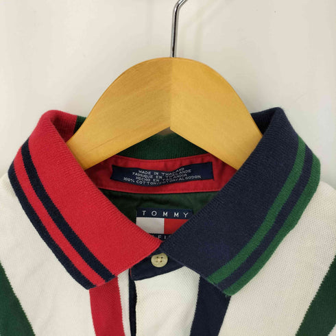 トミーヒルフィガー TOMMY HILFIGER エンブレム刺繍ロゴ ポロシャツ メンズ L
