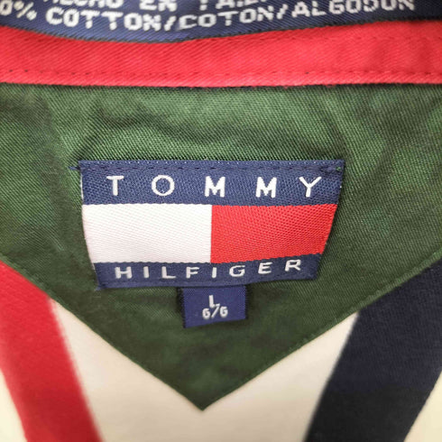 トミーヒルフィガー TOMMY HILFIGER エンブレム刺繍ロゴ ポロシャツ メンズ L
