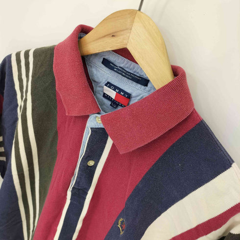 トミーヒルフィガー TOMMY HILFIGER エンブレム刺繍ロゴ ポロシャツ メンズ L