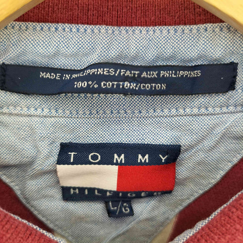 トミーヒルフィガー TOMMY HILFIGER エンブレム刺繍ロゴ ポロシャツ メンズ L