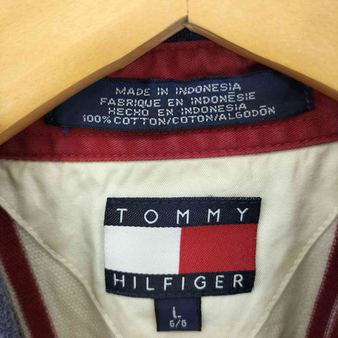トミーヒルフィガー TOMMY HILFIGER エンブレム刺繍ロゴ ポロシャツ メンズ L