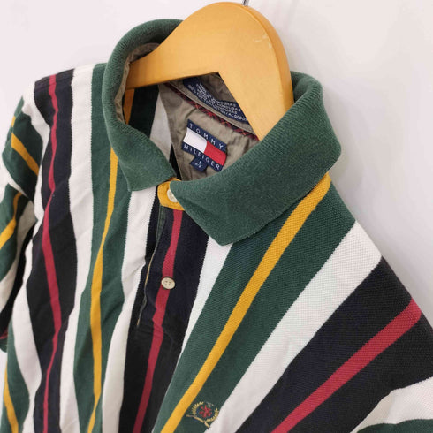 トミーヒルフィガー TOMMY HILFIGER エンブレム刺繍ロゴ ポロシャツ メンズ L