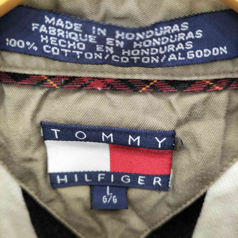 トミーヒルフィガー TOMMY HILFIGER エンブレム刺繍ロゴ ポロシャツ メンズ L