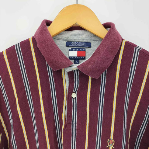 トミーヒルフィガー TOMMY HILFIGER エンブレム刺繍ロゴ ポロシャツ メンズ L