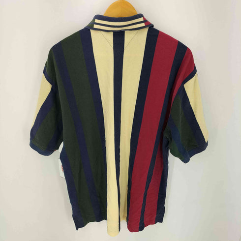 トミーヒルフィガー TOMMY HILFIGER エンブレム刺繍ロゴ ポロシャツ メンズ XL