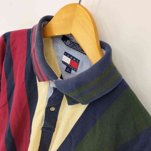 トミーヒルフィガー TOMMY HILFIGER エンブレム刺繍ロゴ ポロシャツ メンズ XL