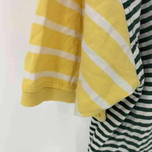 トミーヒルフィガー TOMMY HILFIGER クレイジーパターン ボーダー ポロシャツ メンズ XL