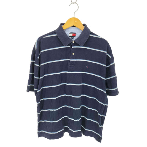 トミーヒルフィガー TOMMY HILFIGER 刺繍ロゴ ポロシャツ メンズ L