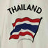 COLOUR THAILAND 国旗プリント クルーネック半袖Tシャツ メンズ