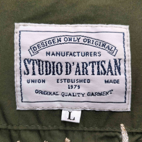 スタジオダルチザン STUDIO DARTISAN NEEDLE WORK ALOHA SHIRTS メンズ JPN:L