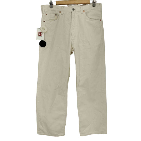 キャプテンサンシャイン KAPTAIN SUNSHINE Wide 5PKT Trousers / ワイド5ポケットトラウザース シンチバック ホワイトデニム メンズ 36