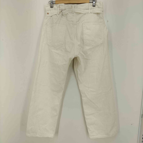 キャプテンサンシャイン KAPTAIN SUNSHINE Wide 5PKT Trousers / ワイド5ポケットトラウザース シンチバック ホワイトデニム メンズ 36