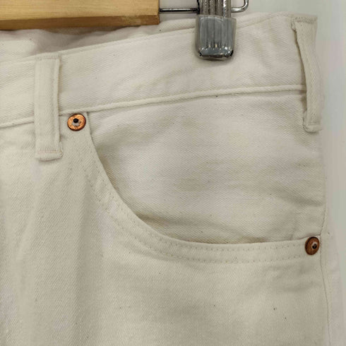 キャプテンサンシャイン KAPTAIN SUNSHINE Wide 5PKT Trousers / ワイド5ポケットトラウザース シンチバック ホワイトデニム メンズ 36