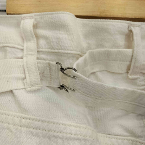 キャプテンサンシャイン KAPTAIN SUNSHINE Wide 5PKT Trousers / ワイド5ポケットトラウザース シンチバック ホワイトデニム メンズ 36