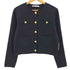 ザラ ZARA ゴールドボタン ニット カーディガン レディース import:M