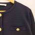 ザラ ZARA ゴールドボタン ニット カーディガン レディース import:M