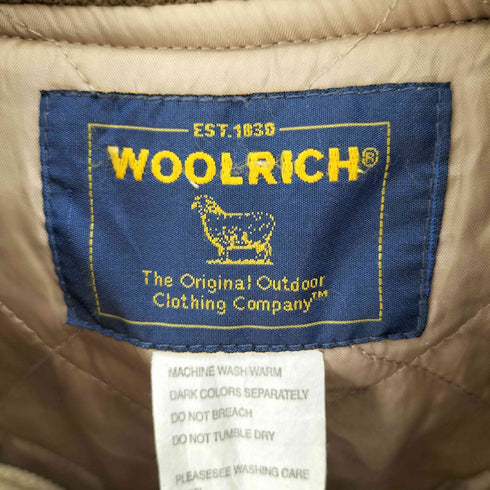 ウールリッチ WOOLRICH 90S 無羊タグ リブ切替 中綿 裏地 キルティング ダック地 モールスキン ドンキー ジャケット ブルゾン メンズ import:L