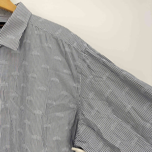 ベンシャーマン Ben Sherman 総柄 ワイドカラー L/S ストライプ シャツ メンズ import:XL