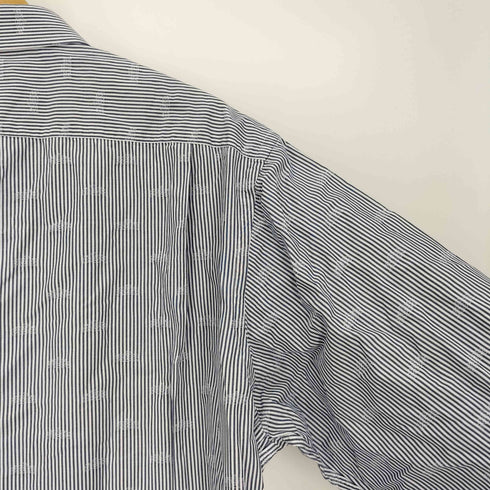 ベンシャーマン Ben Sherman 総柄 ワイドカラー L/S ストライプ シャツ メンズ import:XL