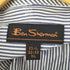 ベンシャーマン Ben Sherman 総柄 ワイドカラー L/S ストライプ シャツ メンズ import:XL