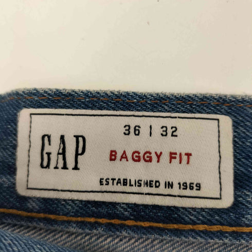 ギャップ Gap 24SS BAGGY FIT MEDIUM WASH ジップフライ デニム パンツ メンズ 36×32