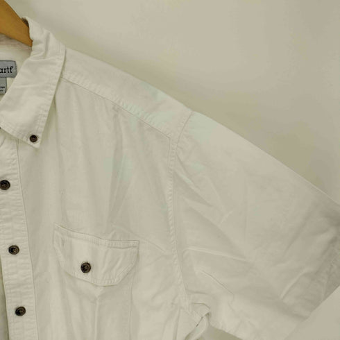 カーハート Carhartt 同色 ロゴ 刺繍 B.D S/S ワーク シャツ メンズ import:XL
