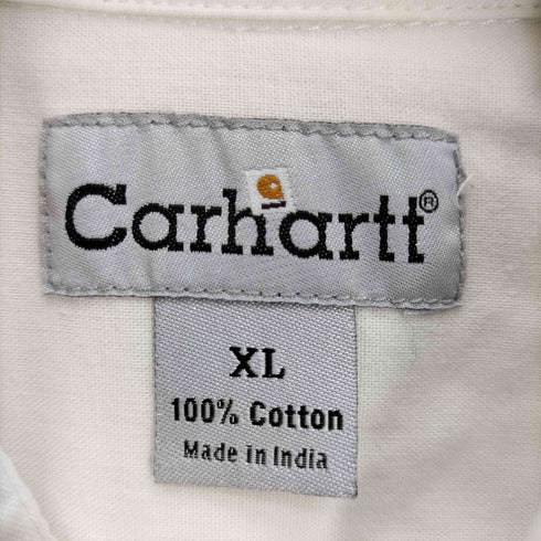 カーハート Carhartt 同色 ロゴ 刺繍 B.D S/S ワーク シャツ メンズ import:XL