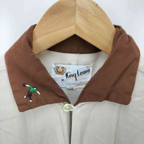 キングルイ King louie 60S 白タグ 背面刺繍 ボーリングシャツ メンズ import:M