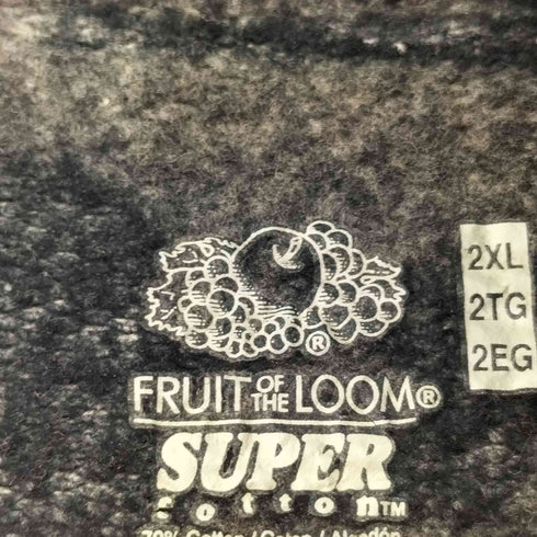 フルーツオブザルーム FRUIT OF THE LOOM ブリーチ加工 フーディ メンズ 2XL