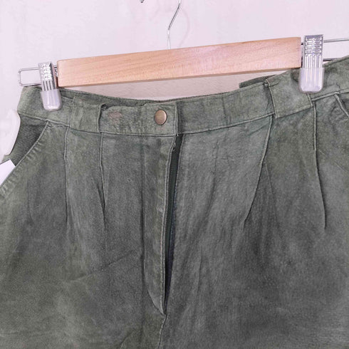 フォレンツァ FORENZA 2タックレザーハーフパンツ レディース 9/10