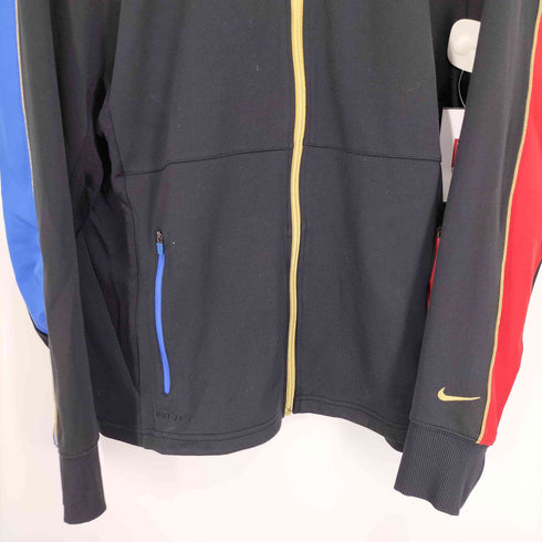 ナイキ NIKE DRI-FIT スウッシュ ロゴ 刺繍 マルチカラー ジップ トラック ジャケット ジャージ メンズ import:XL