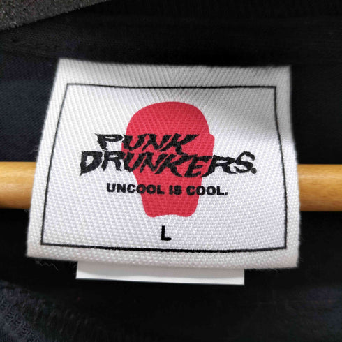 パンクドランカーズ PUNK DRUNKERS ボーンプリントL/Sカットソー 骨 メンズ JPN:L