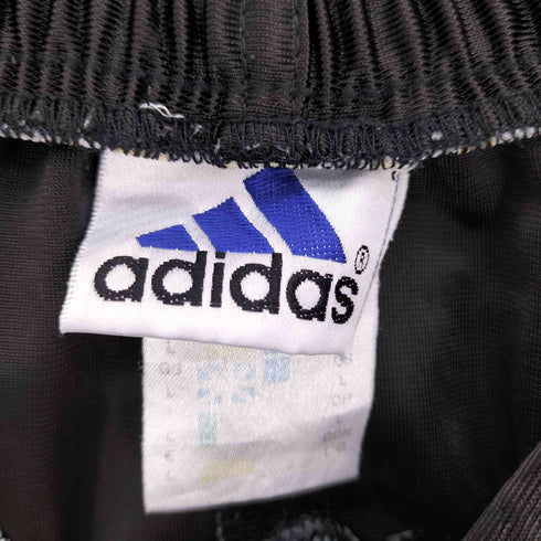 アディダス adidas トレフォイル ロゴ 刺繍 メッシュ スリーストライプ ライン ジャージ ショート パンツ メンズ L