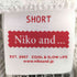 ニコアンド niko and... 2WAYハギハギ裏毛プルオーバー レディース Short