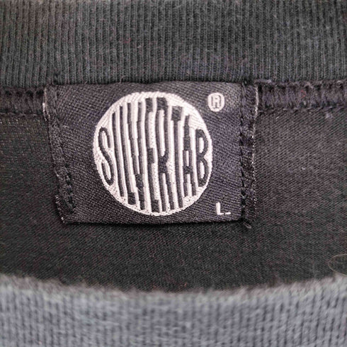 リーバイス Levis 97年製 Silber Tab ラメプリントクルーネック半袖Tシャツ メンズ L