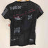 ジャックローズラブメゾン JACK ROSE Luv maison ドクロ スカル グラフィック ニュースペーパー 柄 S/S Tシャツ チビT Y2K メンズ JPN:44