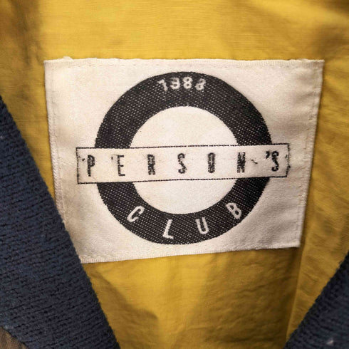 PERSON'S CLUB 80-90S 韓国製 両面 刺繍 デザイン ブルゾン MA-1 フライト ジャケット メンズ