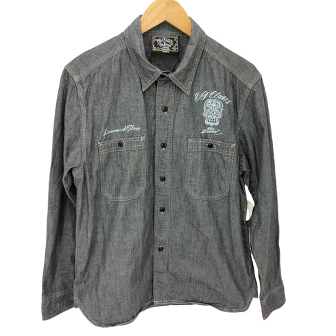 OG CLASSIX スカルプリント L/S コットンシャツ メンズ JPN:M